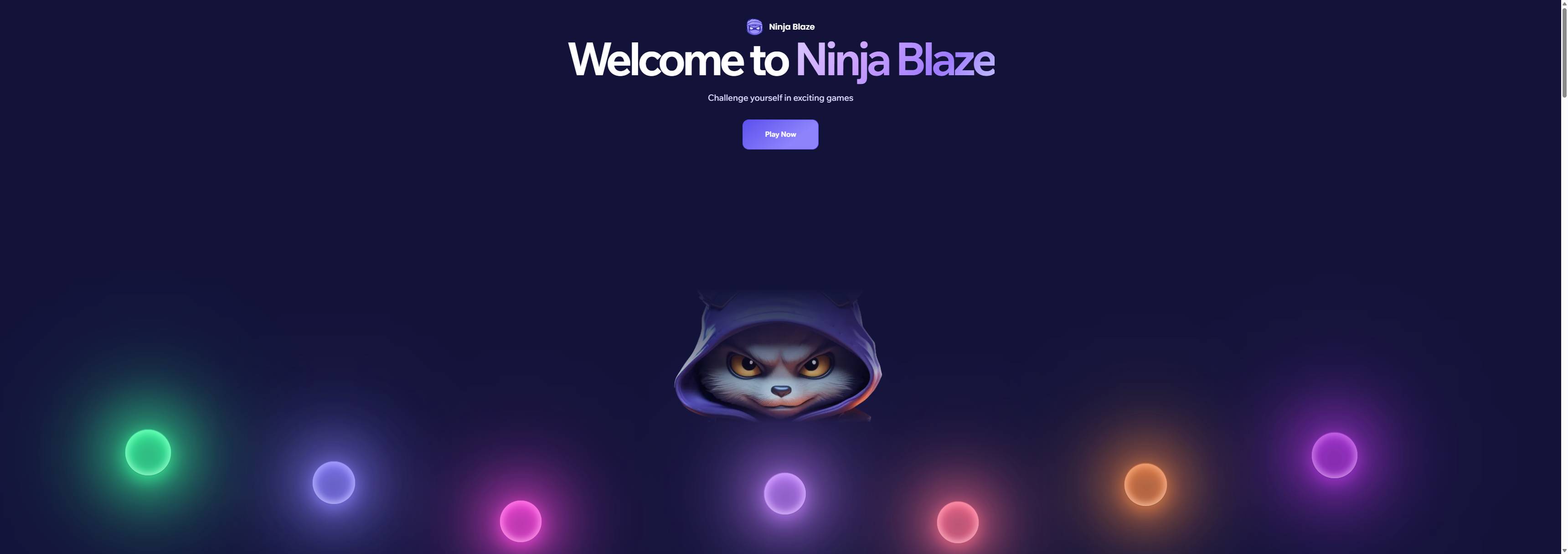 Blazeninja casino homepage screenshot showing the main game lobby and top navigation (blazeninja casino review)